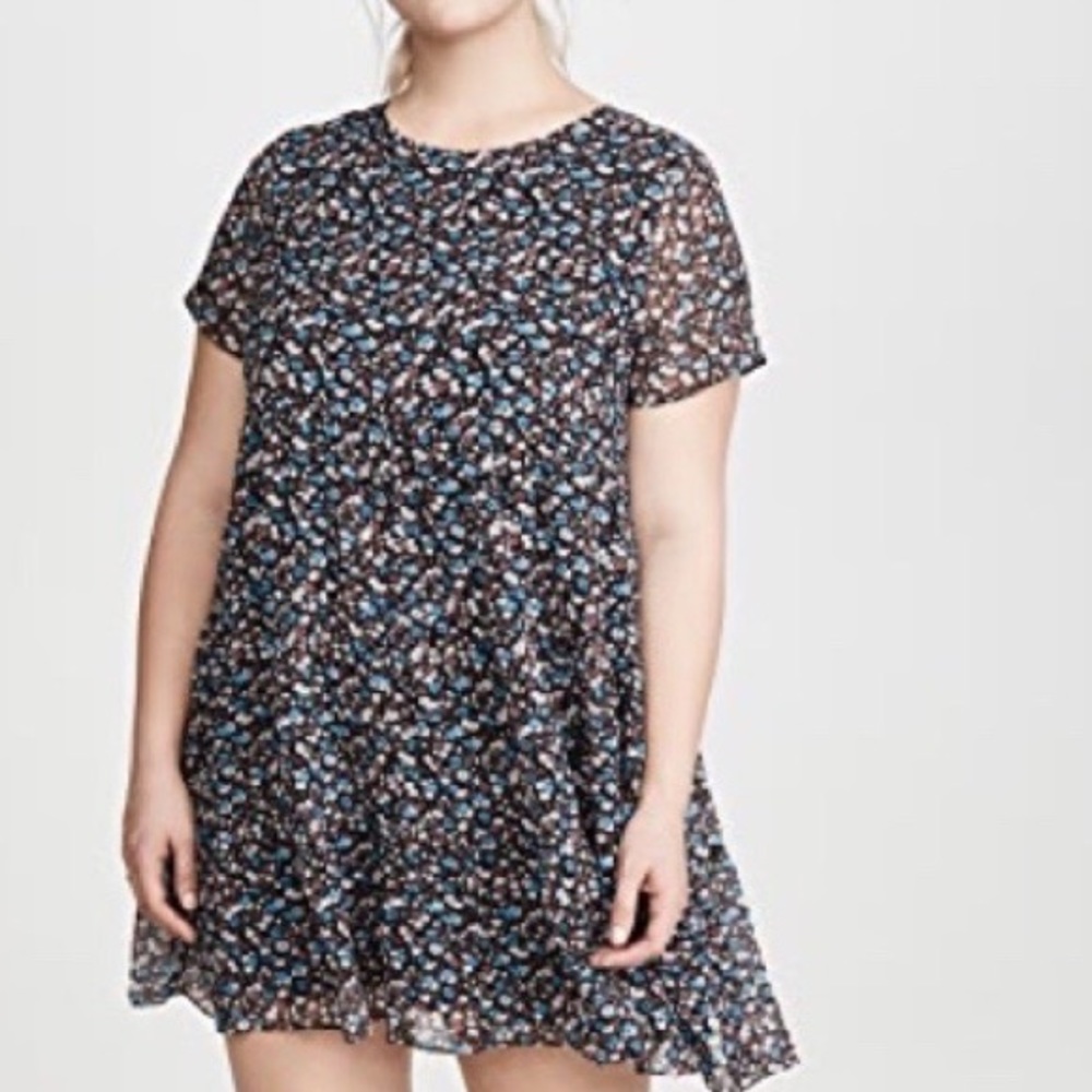 Madewell | Floral Tiered Mini Dress Spring Prairie